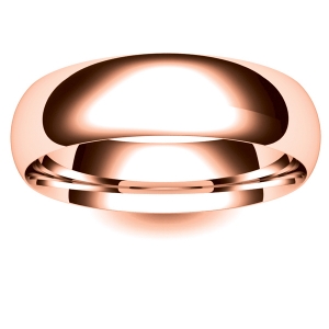 Court Medium -  6mm (TCSM6-R) Rose Gold Wedding Ring